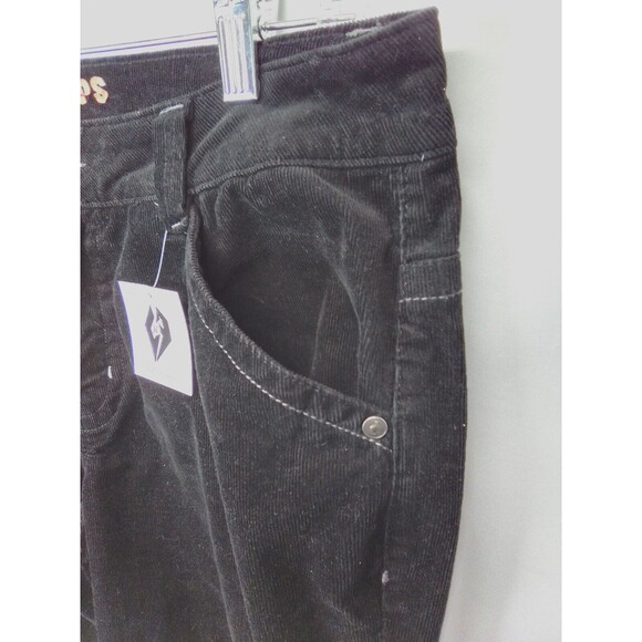 D.Jean Women's Black Corduroy Low Rise Boot Cut Leg Retro Pants Size12 - Picture 3 of 9